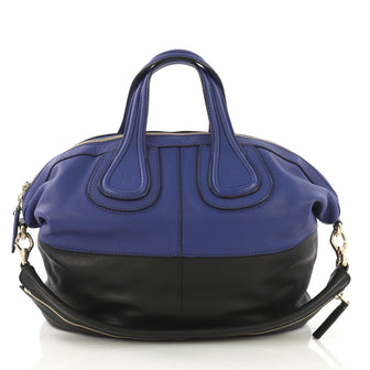 Givenchy Nightingale Satchel Leather Medium Blue 4160439
