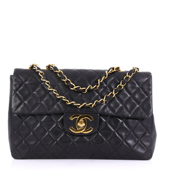 Chanel Vintage Classic Single Flap Bag Quilted Lambskin 4160620