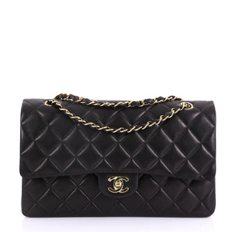 Chanel Vintage Classic Double Flap Bag Quilted Lambskin 416067