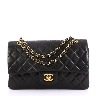 Chanel Vintage Classic Double Flap Bag Quilted Lambskin 416068