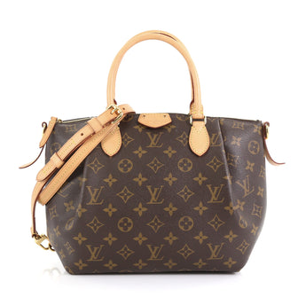 Louis Vuitton Turenne Handbag Monogram Canvas PM Brown 416281