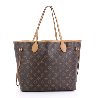 Louis Vuitton Neverfull Tote Monogram Canvas MM Brown 416573