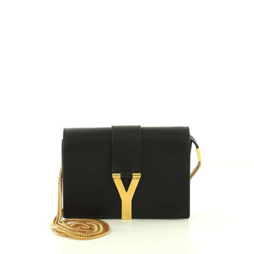 Saint Laurent Chyc Crossbody Bag Leather Mini Black 416612