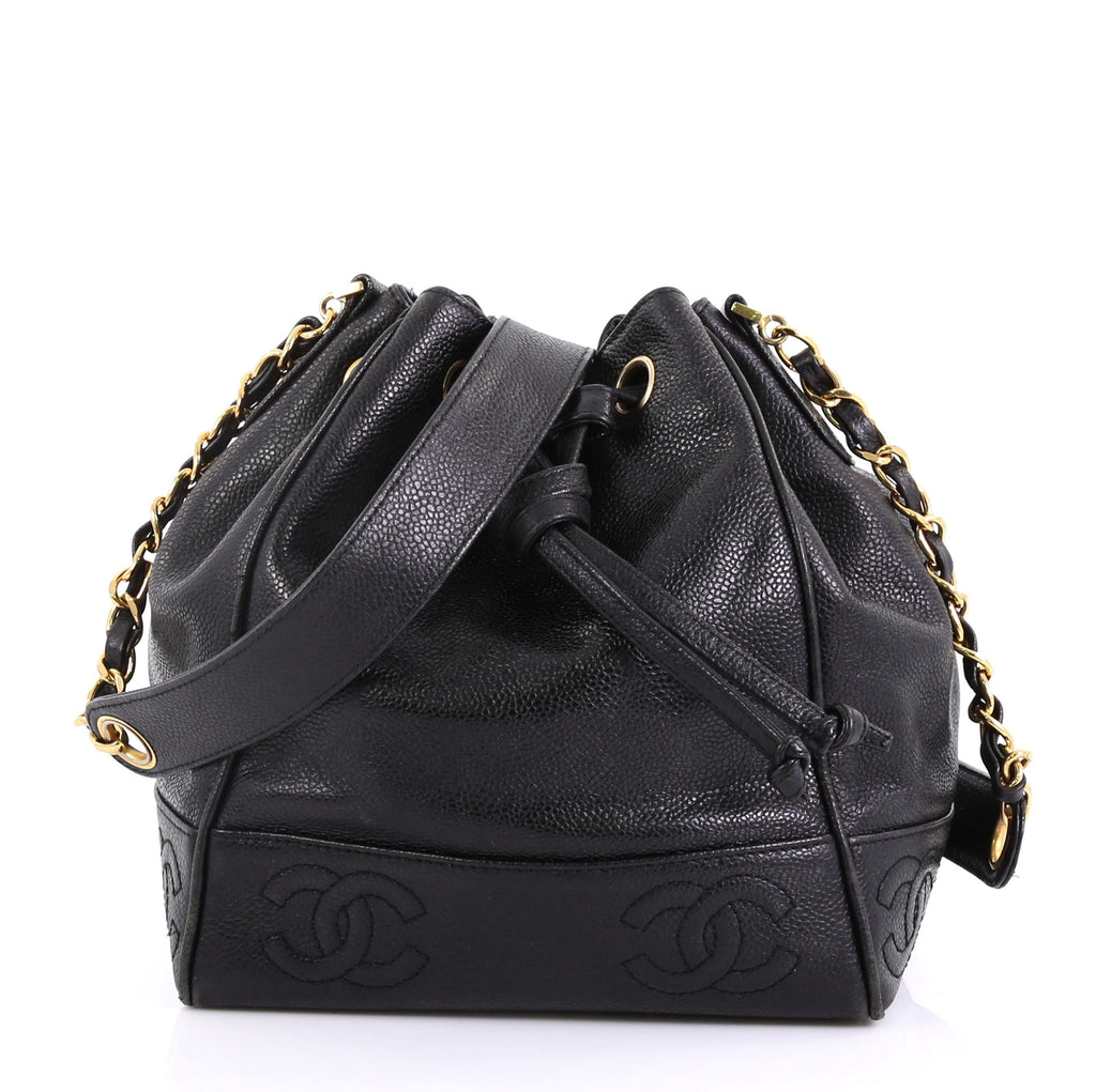 WGACA Vintage Chanel Caviar Bucket Bag  Chanel bag Bags Chanel handbags