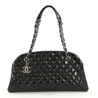 Chanel Just Mademoiselle Bag Quilted Glazed Calfskin Medium 416801