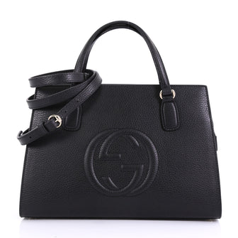 Gucci Soho Convertible Top Handle Satchel Leather Medium 41692144
