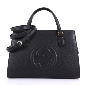 Gucci Soho Convertible Top Handle Satchel Leather Medium 41692144