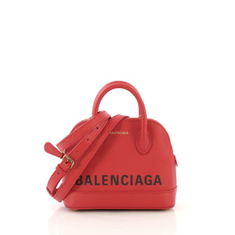 Balenciaga Logo Ville Bag Leather XXS - Designer Handbag - Rebag