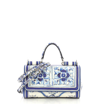 Dolce & Gabbana Sicily Wallet on Chain Printed Leather 41692159