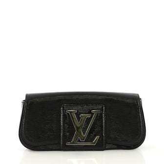 Louis Vuitton Sobe Clutch Electric Epi Leather Black 41692170