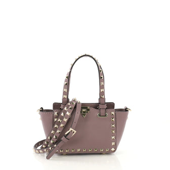 Valentino Rockstud Tote Soft Leather Micro - Rebag