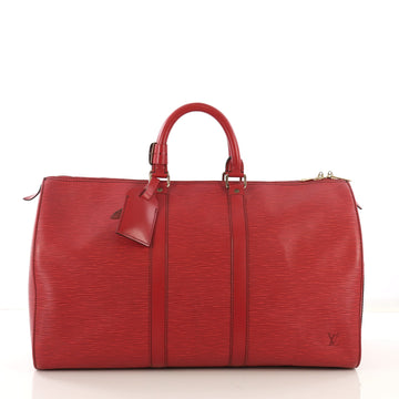 Louis Vuitton Keepall Bag Epi Leather 45 Red 416922