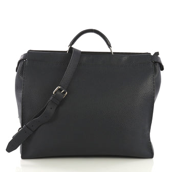 Fendi Monster Selleria Peekaboo Bag Leather XL Blue 4169271