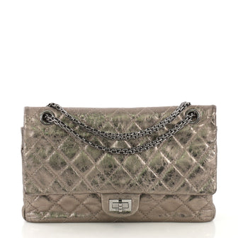 Chanel Reissue 2.55 Flap Bag Quilted Metallic Calfskin 226 Neutral 4169277