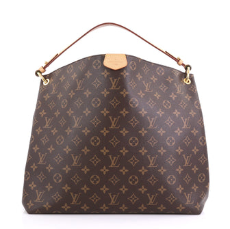 Louis Vuitton Graceful Handbag Monogram Canvas MM Brown 4169284