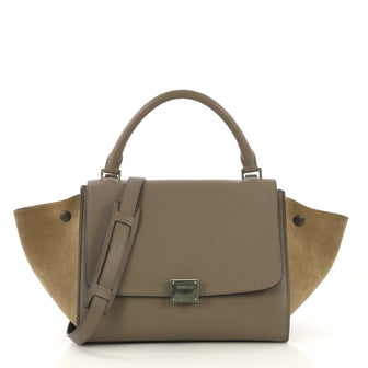 Celine Trapeze Handbag Leather Small - Designer Handbag - Rebag