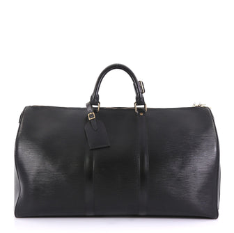 Louis Vuitton Keepall Bag Epi Leather 50 Black 4169292