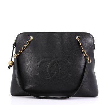 Chanel Vintage Timeless Zip Tote Caviar Large Black 4169299
