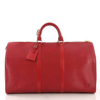 Louis Vuitton Keepall Bag Epi Leather 50 Red 416982
