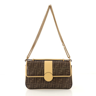 Fendi 1974 Double F Crossbody Bag Zucca Coated Canvas and 4169910