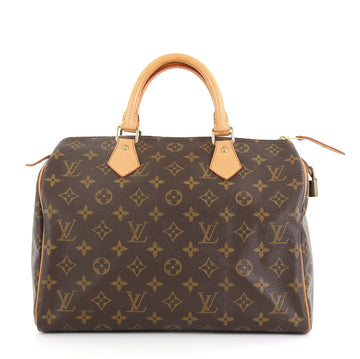 Louis Vuitton Speedy Handbag Monogram Canvas 30 Brown 4170012