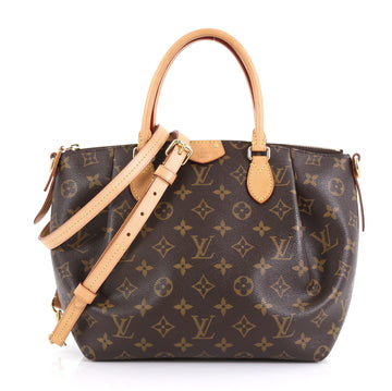 Louis Vuitton Turenne Handbag Monogram Canvas PM Brown 417001