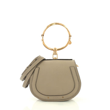 Chloe Nile Crossbody Bag Leather Small Neutral 4170025
