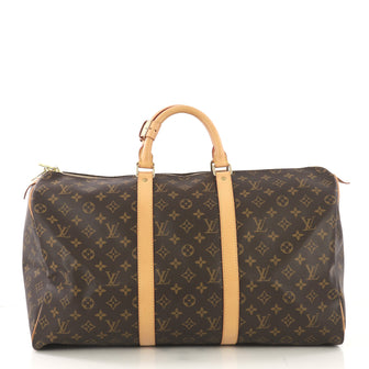 Louis Vuitton Keepall Bag Monogram Canvas 50 Brown 4170034