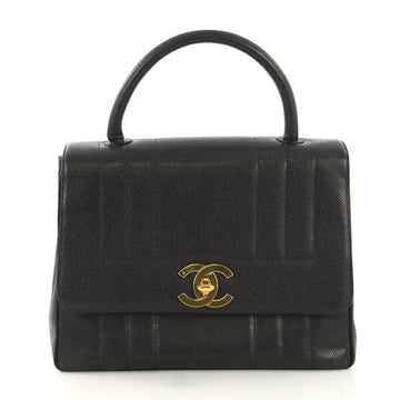 Chanel Vintage Top Handle Bag Vertical Quilt Caviar Jumbo 4170039