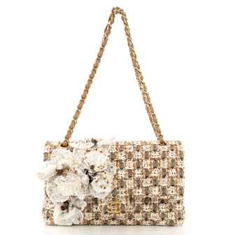 Chanel Flower Applique Classic Double Flap Bag Quilted 4170040