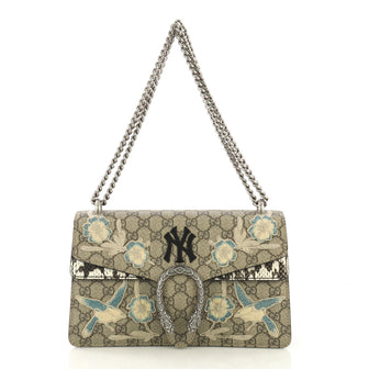 Gucci Dionysus Bag Embroidered GG Coated Canvas with Python Brown 4170055