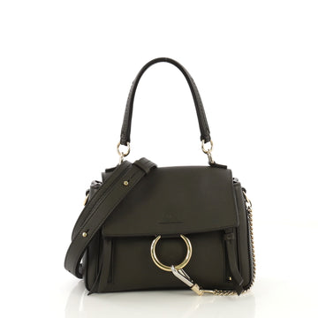 Chloe Faye Day Bag Leather Mini Green 4170056