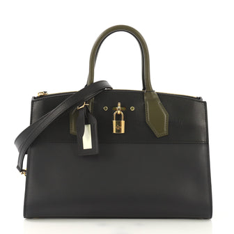 Louis Vuitton City Steamer Handbag Leather East West Blue 4170058