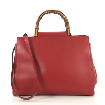 Gucci Nymphaea Tote Leather Medium - Designer Handbag - Rebag