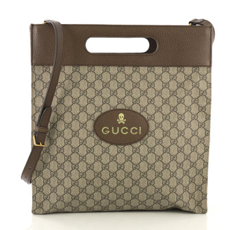 Gucci Neo Vintage Soft Tote GG Coated Canvas Medium Brown 4170077