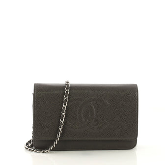 Chanel Timeless Wallet on Chain Caviar Gray 4171202