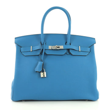 Hermes Birkin Handbag Verso Togo with Palladium Hardware 35 4172601