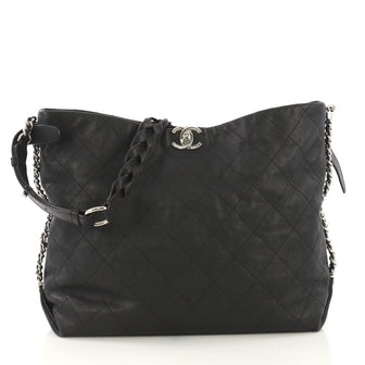 Chanel Braided With Style Hobo Quilted Grained Calfskin 417411