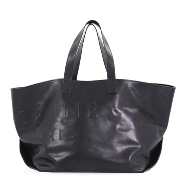 Celine Made In Tote Leather Medium Black 417441
