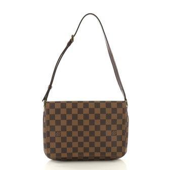Louis Vuitton Musette Tango Handbag Damier Brown 417621