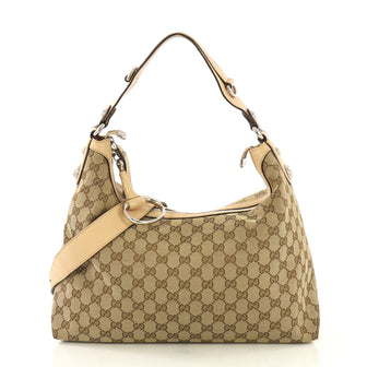 Gucci Icon Bit Hobo GG Canvas Medium - Designer Handbag - Rebag