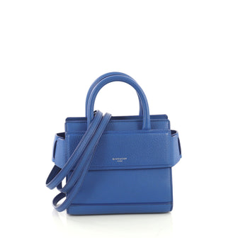 Givenchy Horizon Satchel Leather Nano Blue 417791