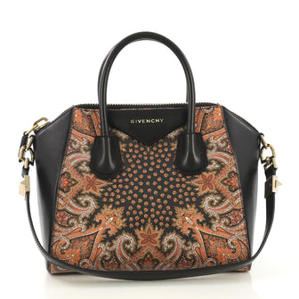 Givenchy Antigona Bag Printed Leather Mini Black 4178516