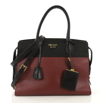 Prada Paradigme Bag Saffiano Leather with City Calfskin 417854