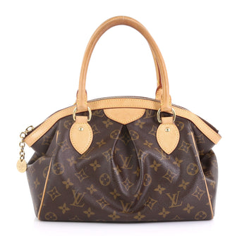 Louis Vuitton Tivoli Handbag Monogram Canvas PM Brown 418152