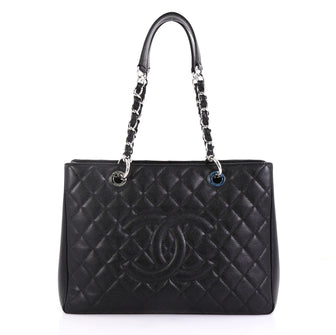 Chanel Grand Shopping Tote Quilted Caviar Black 4183007