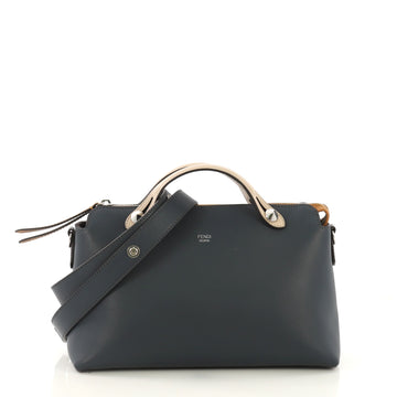 Fendi By The Way Satchel Calfskin Small Blue 418521
