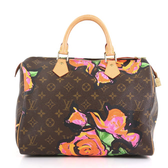 Louis Vuitton Speedy Handbag Limited Edition Monogram Roses 418701