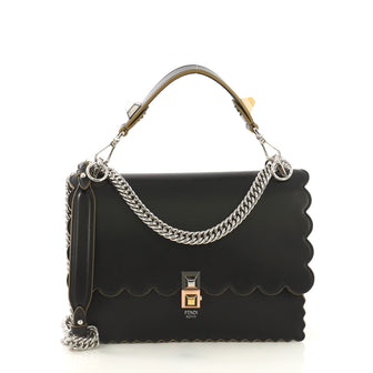 Fendi Kan I Bag Leather Medium Black 4189129