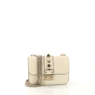 Valentino Glam Lock Shoulder Bag Leather Mini - Rebag